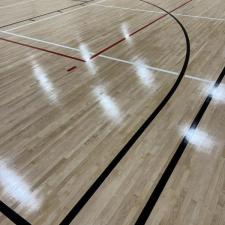 Complete Hardwood Gym Floor Restoration 